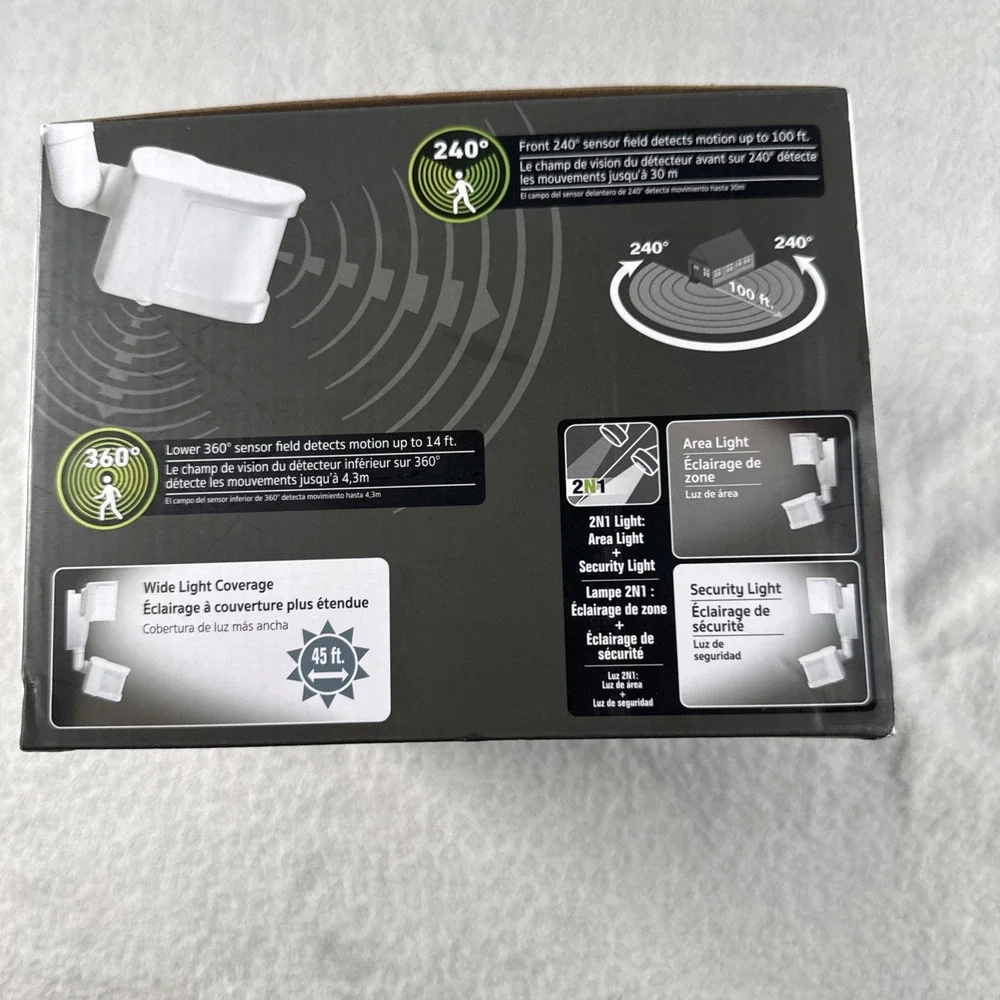 Good Earth SMART LED Motion Activated Security Area Flood Light - White -WiFi BT